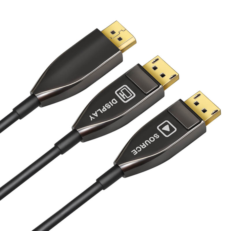 Active Optical Cable DisplayPort 1.4 AOC 8K @ 60Hz 32.4 Gbps Snap  Connectors 10m - DisplayPort Cables - Multimedia Cables - Cables and Sockets