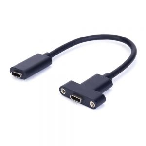 USB C Panel Mount Extension Cable
