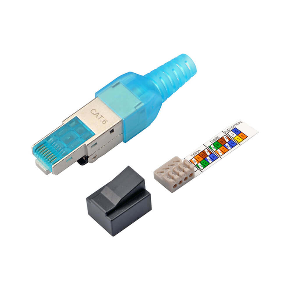 CAT7 600Mhz 10 Gigabit F/FTP Shielded RJ45 Network Ethernet Cable 0.3m Black