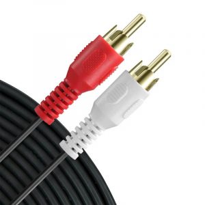 Cable de audio coaxial estéreo