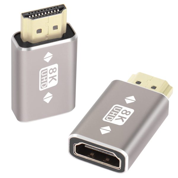 8K 2.1 Left Right Up Down Angle Male to Female HDMI Adapter Coupler