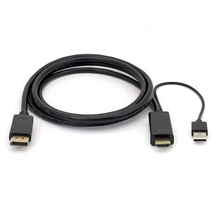 Câble adaptateur actif HDMI vers Displayport, 1M 2M 3M