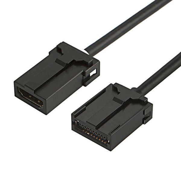 HDMI E male to HDMI A female Snap on Cable
