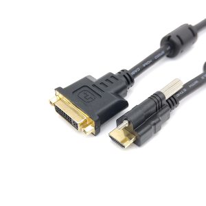 HDMI to DVI Panel Mount Cable, Male to Female Extension Cable
