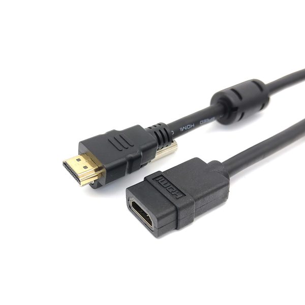 Cabo HDMI 2.0 macho para fêmea para montagem em painel