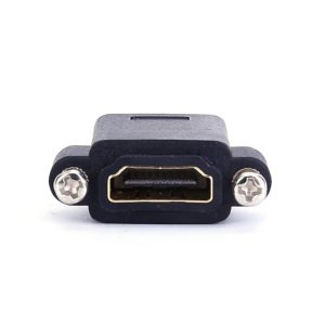 8K HDMI 2.1 Acoplador adaptador de montaje en panel con bloqueo de tornillo