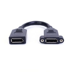 DisplayPort 1.4 Panel Mount Cable, Female to Female