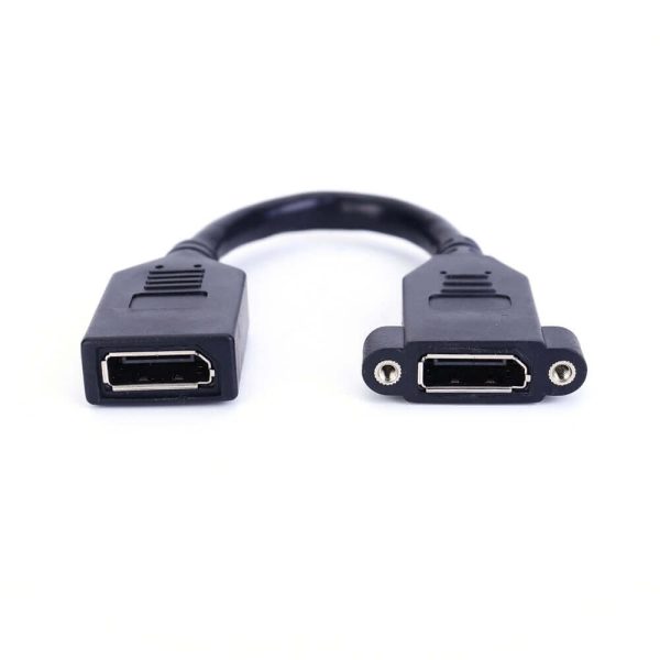 Câble DisplayPort 1.4 pour montage sur panneau, femelle à femelle