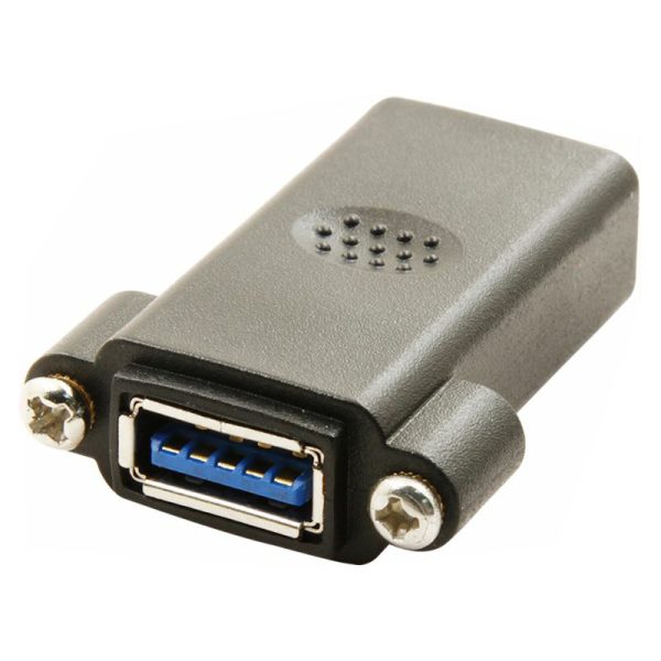 USB 3.0 A Panel Mount Adapter Female to Female Coupler