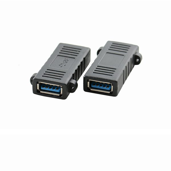 Coupleur USB 3.0 A pour montage sur panneau Adaptateur femelle-femelle avec trou de vis