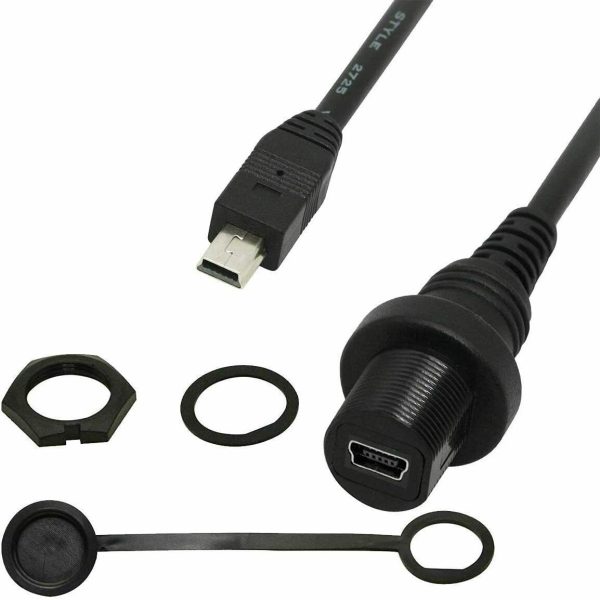 Panneau de montage Mini USB 2.0 montage encastré voiture câble étanche