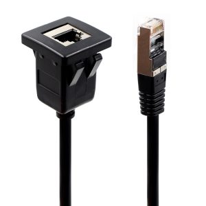 Square FTP RJ45 Flush Mount male to female Extension Cable