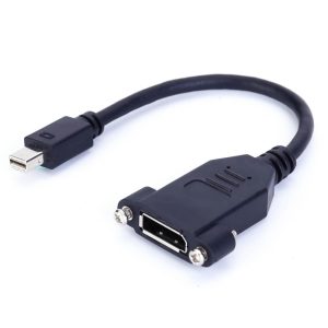 Mini DisplayPort Male to Displayport Female Panel Mount Cable, Mini Dp to DP Panel Mount Cable