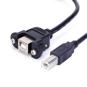 Cable USB 2.0 B de montaje en panel, cable de extensión macho a hembra